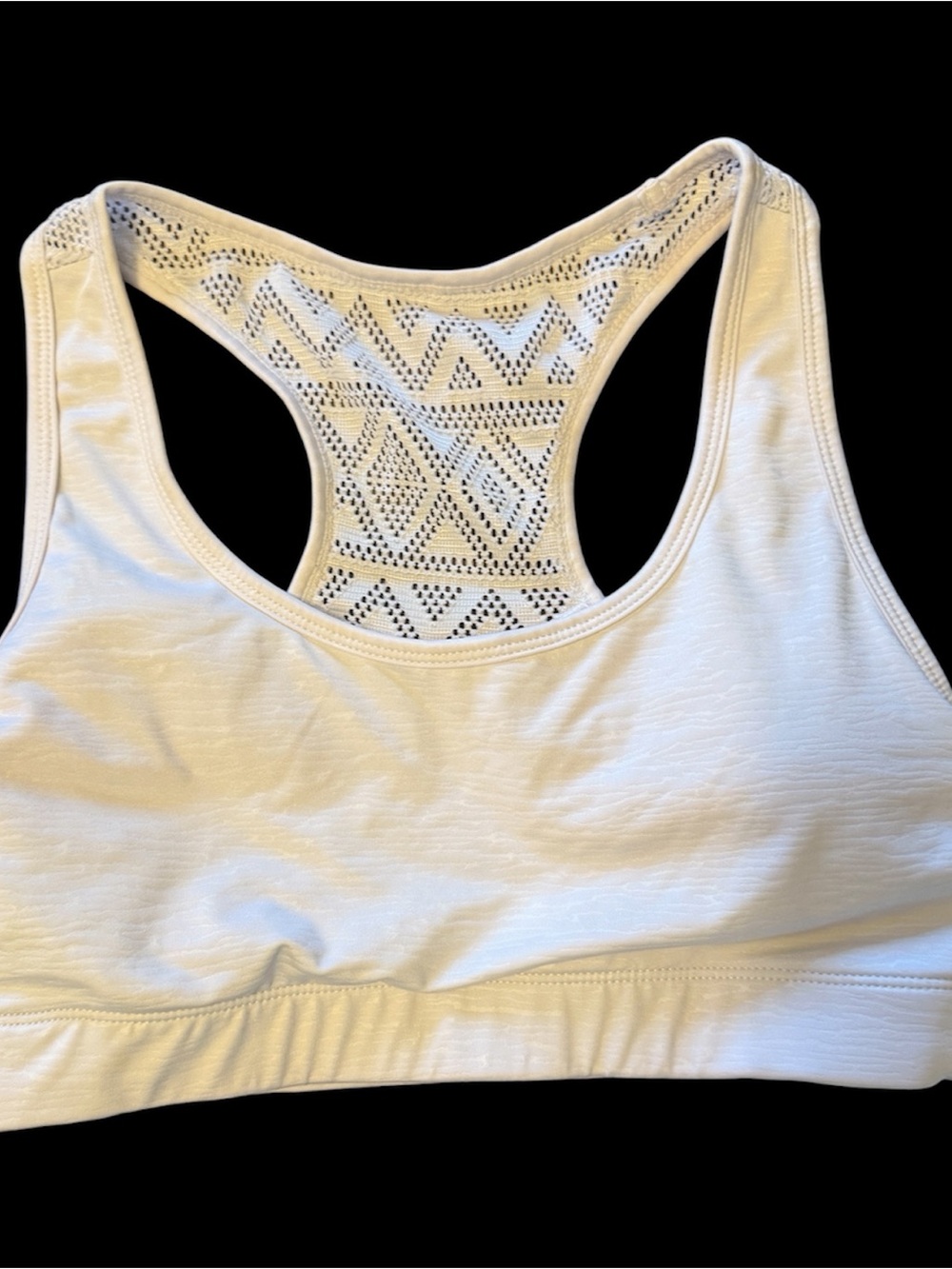 Women’s White Bomber Sports Bra